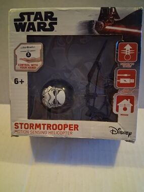 Star Wars Stormtrooper Helicopter Toy - White, Black, Red Accents